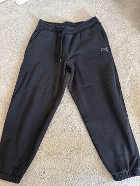 Puma Black Drawstring Fleece Joggers
